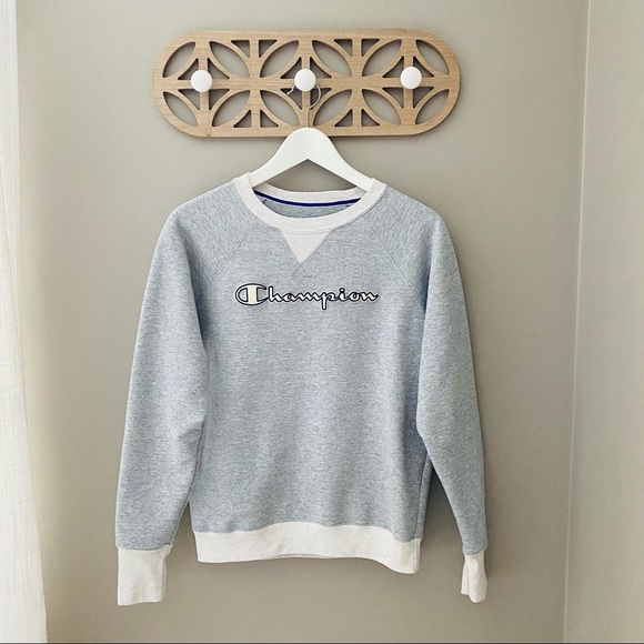 Champion Pullover Sweatshirt Gray Sz Small - Picture 1 of 9